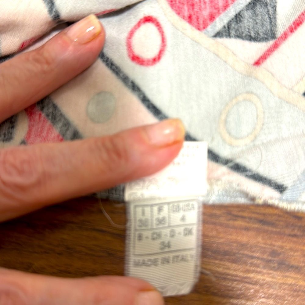 Emilio Pucci Multicolor Geometric Long Sleeve Top - Picture 8 of 9
